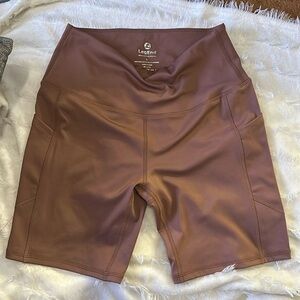 LegEnd Yoga‎ + biker shorts mauve/brown color SHORTS #11 NWOT! New !